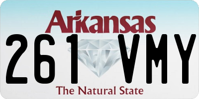 AR license plate 261VMY
