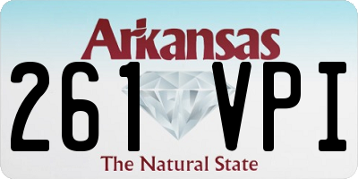 AR license plate 261VPI