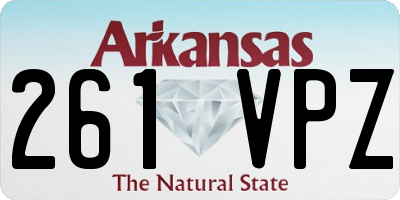 AR license plate 261VPZ