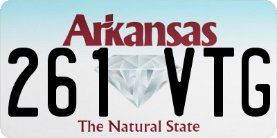 AR license plate 261VTG