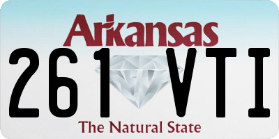 AR license plate 261VTI