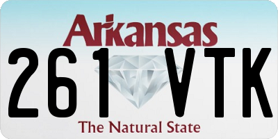 AR license plate 261VTK