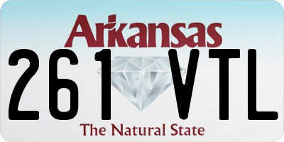 AR license plate 261VTL