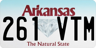 AR license plate 261VTM