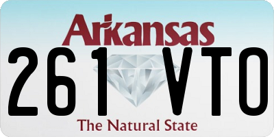 AR license plate 261VTO