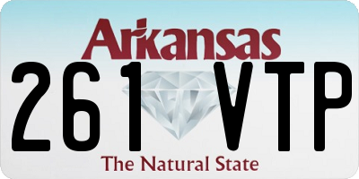 AR license plate 261VTP