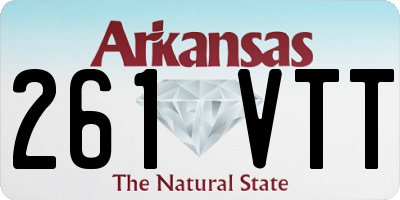 AR license plate 261VTT