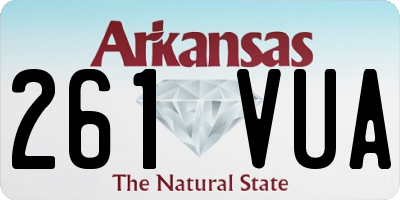 AR license plate 261VUA
