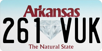 AR license plate 261VUK