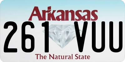 AR license plate 261VUU