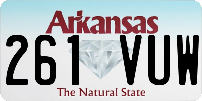 AR license plate 261VUW