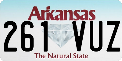 AR license plate 261VUZ