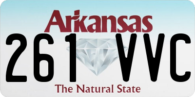 AR license plate 261VVC
