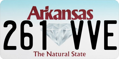 AR license plate 261VVE