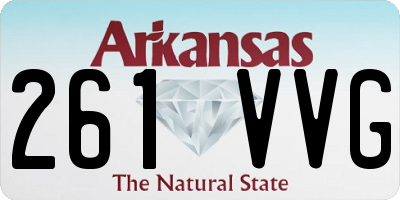 AR license plate 261VVG