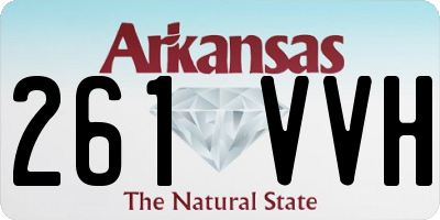 AR license plate 261VVH