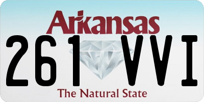 AR license plate 261VVI