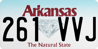 AR license plate 261VVJ