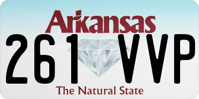 AR license plate 261VVP