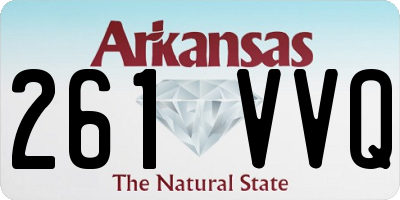 AR license plate 261VVQ