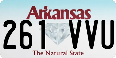 AR license plate 261VVU