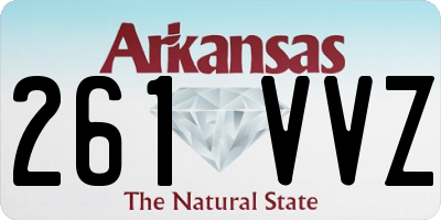 AR license plate 261VVZ