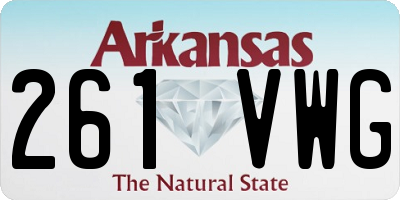 AR license plate 261VWG