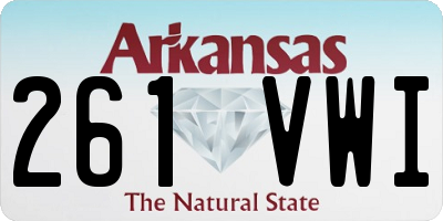 AR license plate 261VWI