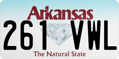AR license plate 261VWL