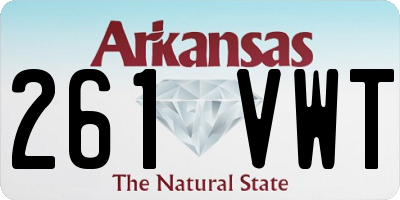 AR license plate 261VWT