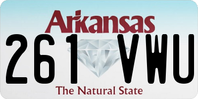 AR license plate 261VWU