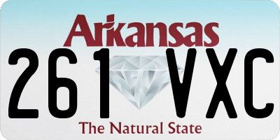 AR license plate 261VXC