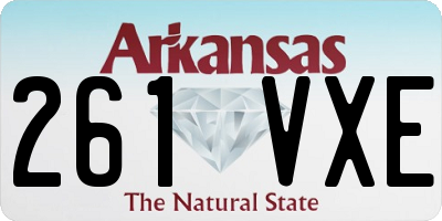 AR license plate 261VXE
