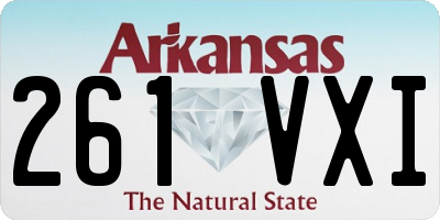 AR license plate 261VXI