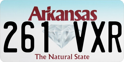 AR license plate 261VXR