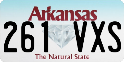 AR license plate 261VXS