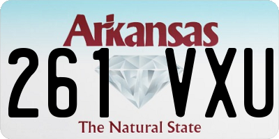 AR license plate 261VXU