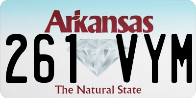 AR license plate 261VYM