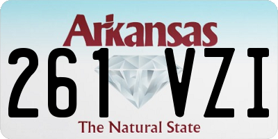 AR license plate 261VZI