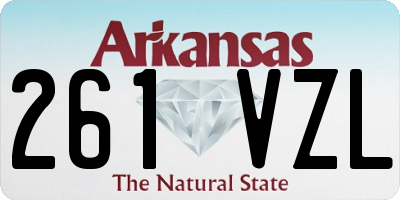 AR license plate 261VZL