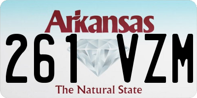 AR license plate 261VZM