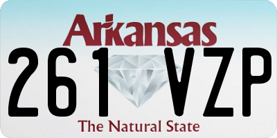 AR license plate 261VZP