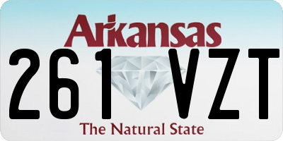 AR license plate 261VZT