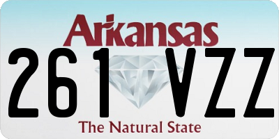 AR license plate 261VZZ