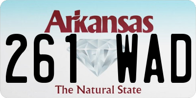 AR license plate 261WAD