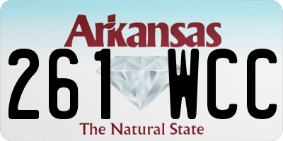 AR license plate 261WCC