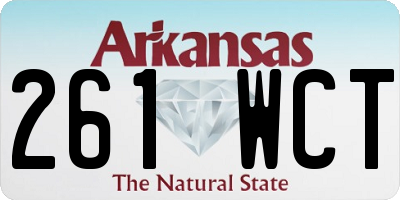 AR license plate 261WCT