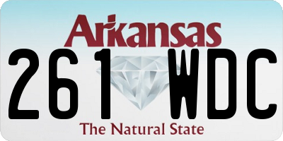 AR license plate 261WDC