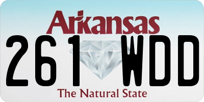 AR license plate 261WDD