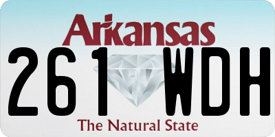 AR license plate 261WDH